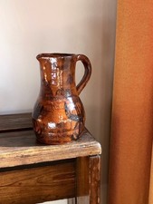 Pichet en Terre Chamottée Signé, Circa 1950 Era Juliette Derel Jean Rivier