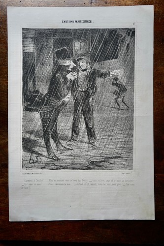 Daumier lithographie originale - daumier,