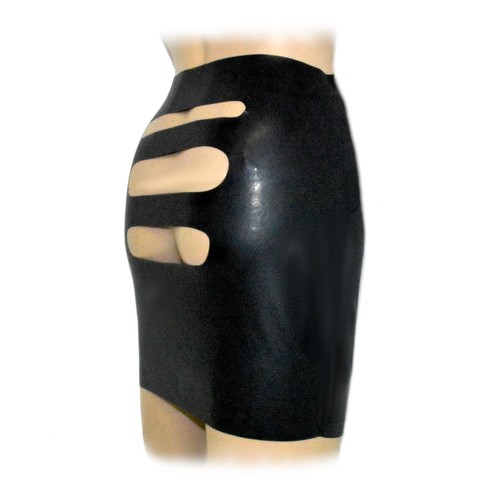 Jupe courte latex pour - latex,