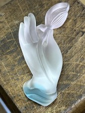 Sculpture Cristal presse papier 'la Rose Dans la main' Rare Daum France Réf 62.3