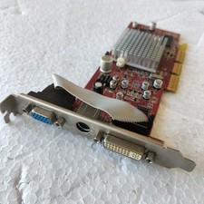 Carte graphique vidéo AGP 4/8X GDDR 128 Mo 64 bits AMD ATI Radeon 9250 DVI...