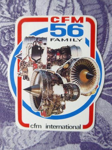 Autocollant cfm cfmi snecma - autocollant,