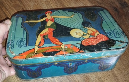 Ancien coffret métal serrure - coffret,