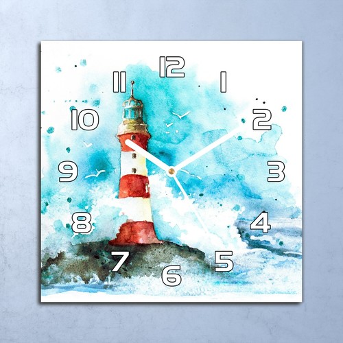 Horloge murale design verre - horloge, en