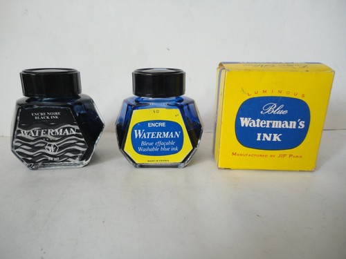 Lot anciens flacons encre - d'anciens,