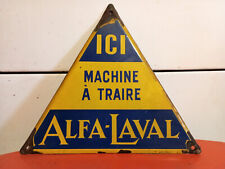 Plaque émaillée originale Machine à traire ALFA-LAVAL signée Art-France à Luynes
