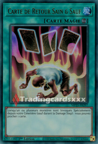 Carte de retour sain - yu-gi-oh!,