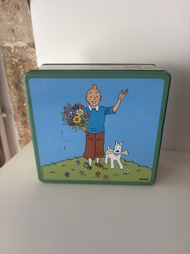 Boite tintin milou decors - boite,