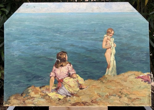 Tableau peinture huile giulio - peinture, huile/giulio
