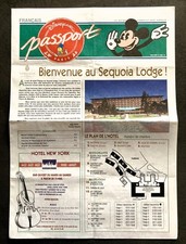 Disneyland Paris -Brochure bienvenue au Sequoia Lodge- 1995 RARE!