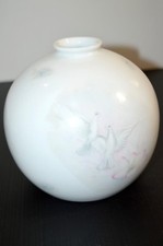 SUPERBE VASE BOULE PORCELAINE