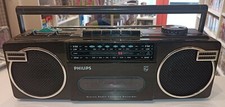 Stereo Radio Cassette Recorder Philips Vintage A-46 Poste no JVC Panasonic Sony