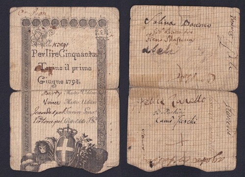 Billet italie régie finances - billet,
