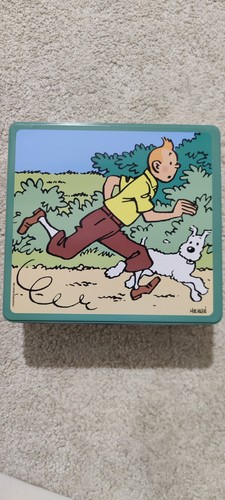 Boite tintin métal delacre - boite, 2