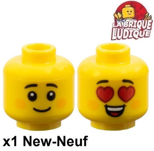 Lego minifig tête head - 1x,
