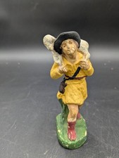 Ancien grand santon jeune berger crèche Jésus Noël Hauteur 12,5  cm 