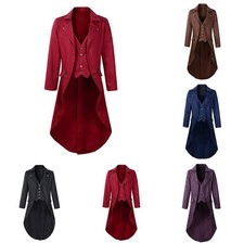 Manteau gothique victorien élégant pour homme parfait pour cosplay et fêtes d