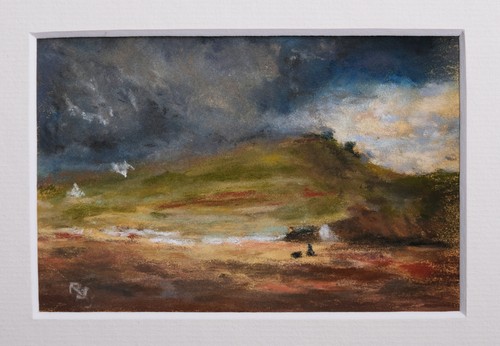Pastel miniature paysage