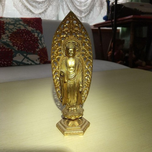 Statue bouddha bronze - statue,
