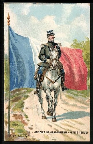 Carte postale drapeau