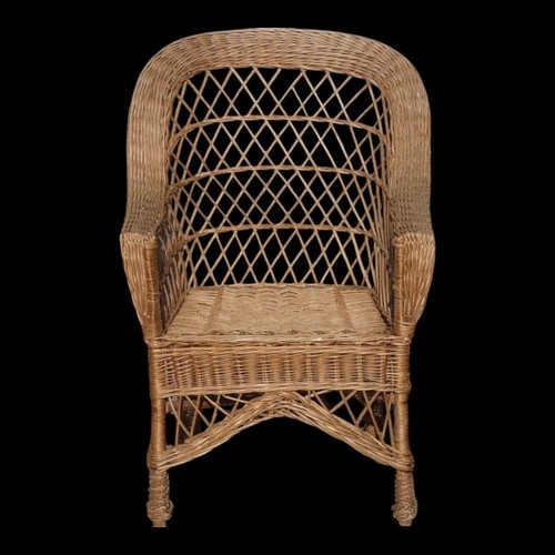 Fauteuil rotin époque - en,