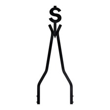 Cycle Visions Moneytube Sissy Bar 18" Noir