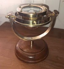 Boussole en laiton pour navire Boussole à cardan nautique Vintage