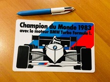 BMW TURBO F1 GROS Autocollant Aufkleber Sticker adesivo 1983 VINTAGE racing