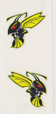 abeille vespa 4 x 4 cm chacune - autocollant stickers