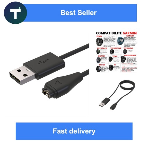 Câble charge garmin fenix - câble,
