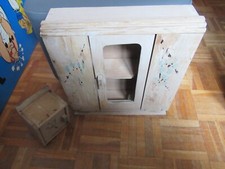 armoire et chevet poupée année 50