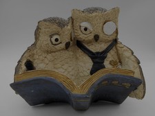 GRANDE TIRELIRE FIGURINE  HIBOU / CHOUETTE EN RESINE ITALIE /  ITALY