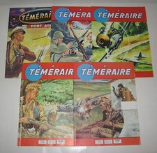 TEMERAIRE N° 30,31,33,34,35 TBE 1961 TOMIC ARTIMA AVENTURES (DYNAMIC,VIGOR)