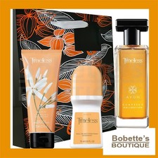 TIMELESS AVON PRÊT À OFFRIR Eau de Cologne-Toilette+ Déo+ Crème Mains+Sac Cadeau