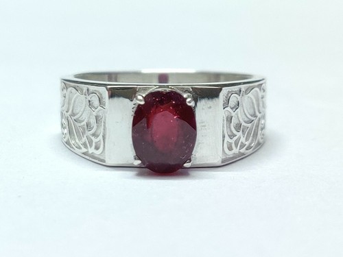 Lourd argent bague rubis 5 - bague, 1.5