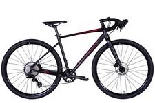 Gravel Bike 28" Aluminium Freins À Disque Noir Rouge KG 170–185 Cm Vélo