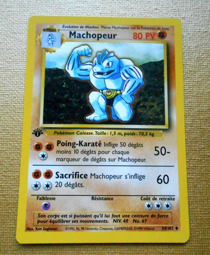 Pokemon carte machopeur - pokemon,