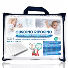 Oreiller de sieste en mousse à mémoire de forme pour bébé 40x60 cm - Respirant, 