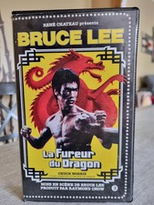 cassette vidéo rené chateau la fureur du dragon volume 3 ,bruce lee,occasion