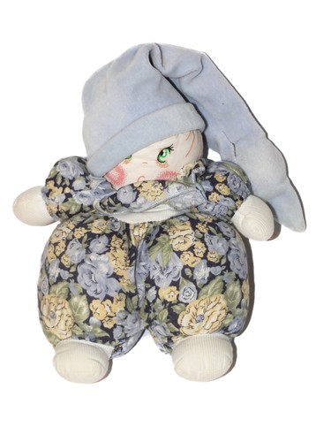 Poupée tissu vintage nounours - tissu,
