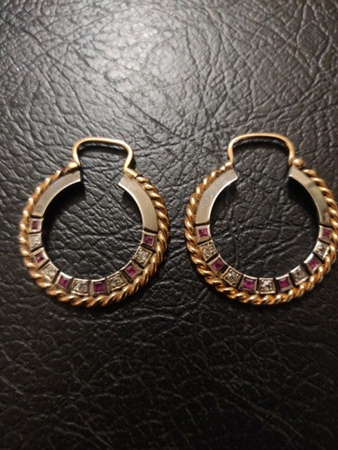 Boucles oreilles créoles - boucles, or