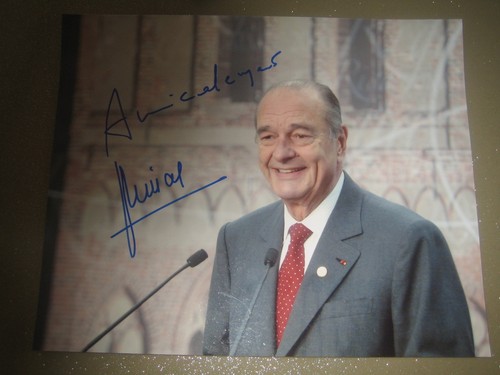 Jacques chirac autographe - jacques, sur