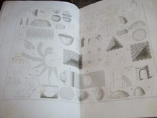 Lot Livres anciens , 1870?,1 grand Volume, mathématique, Géométrie, 31 Planches