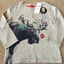T-shirt renne de Noël bébé GAP garçon haut de Noël brillant dans le noir 12-18 mois