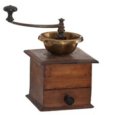 Ancien Moulin à Café Peugeot Modèle Belge Trémie Extérieure en Laiton vers 1900