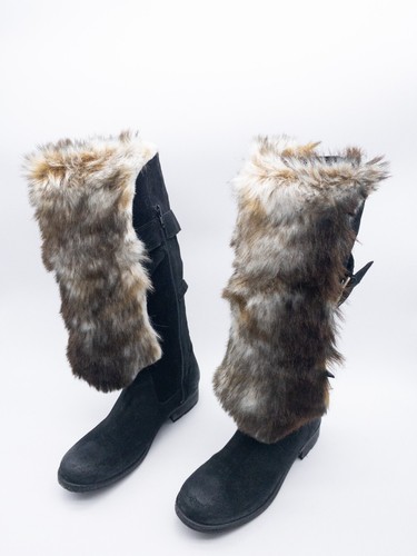 Bottes longues femme café - longues,