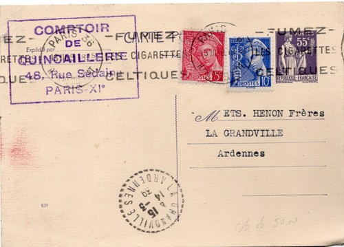 Carte postale entier - postale, postal