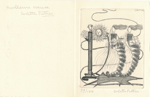 Colette pettier gravure - colette,