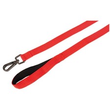 Laisse jannu rouge 1 mètre x 15 mm  pour chien.