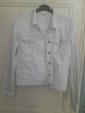 Veste en jean Bleu très clair, presque blanche, marque Jennyfer, taille M